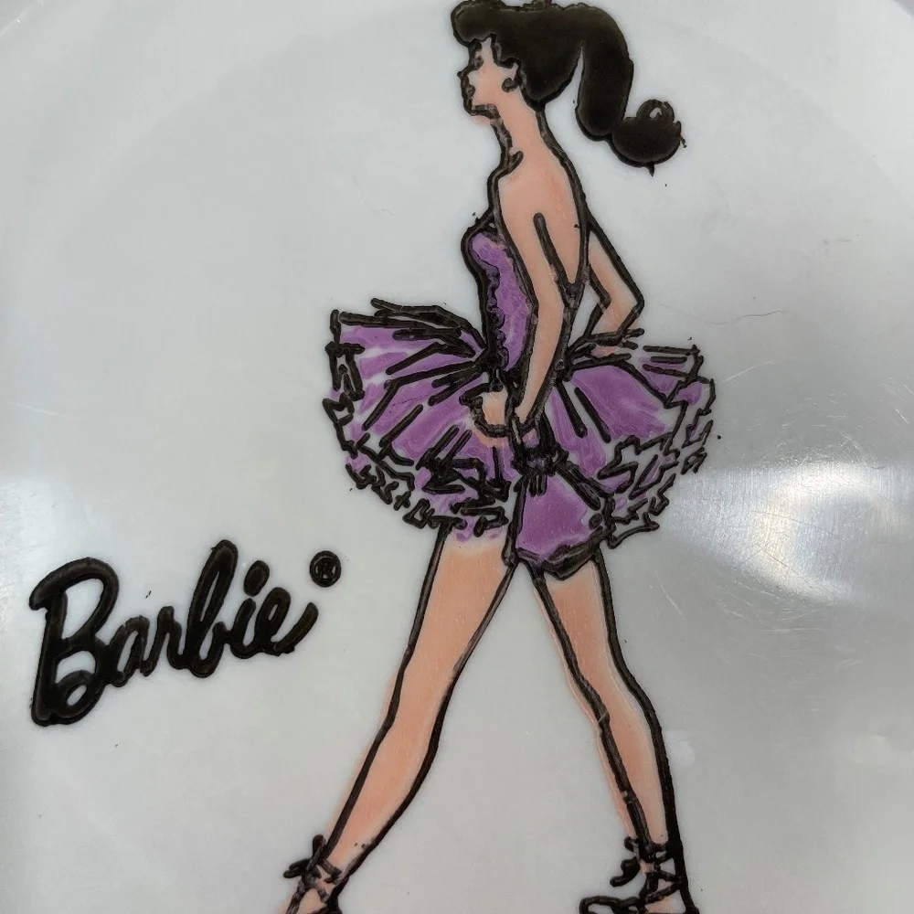 Vintage Barbie Plate Ballerina Plastic Melamine 6
